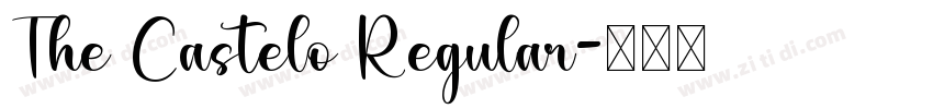 The Castelo Regular字体转换